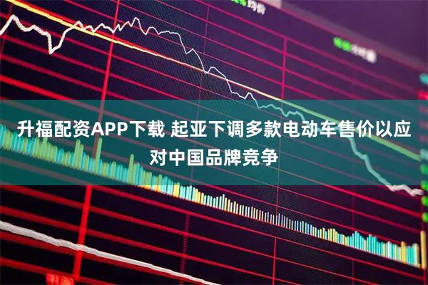 升福配资APP下载 起亚下调多款电动车售价以应对中国品牌竞争